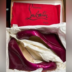 Christian Louboutin Miss Boxe Patent Leather Size 40